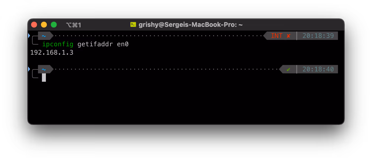 Локальный IP-адрес